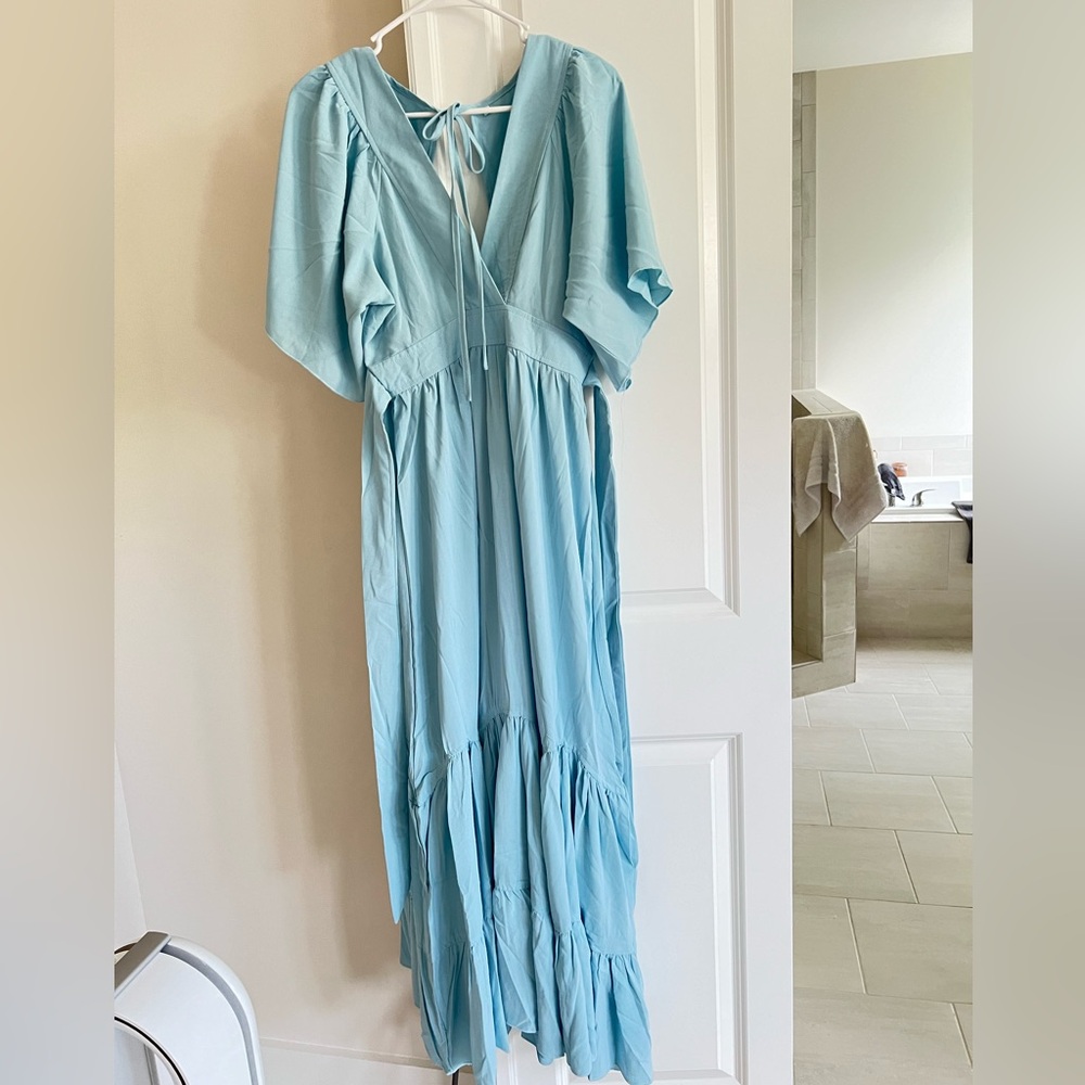 NEW. Never used powder blue maxi.